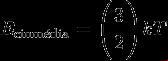 E_\text{cinmédia}=\Bigg(\frac{3}{2}\Bigg)kT