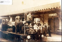 Primeira viagem de uma locomotiva pela
Estrada de Ferro Santos/Jundiaí em 18 de Fevereiro de 1867